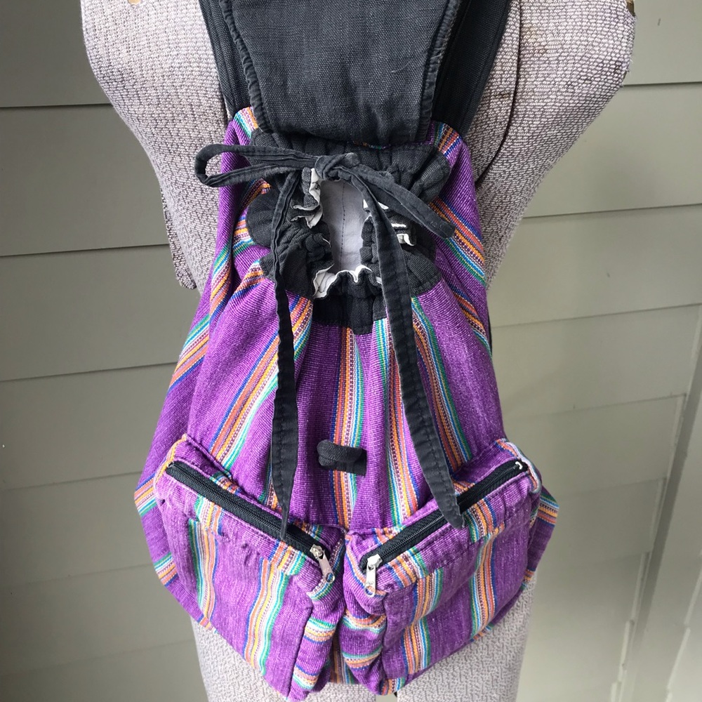 Purple Cloth backpack - Picture 2 of 13